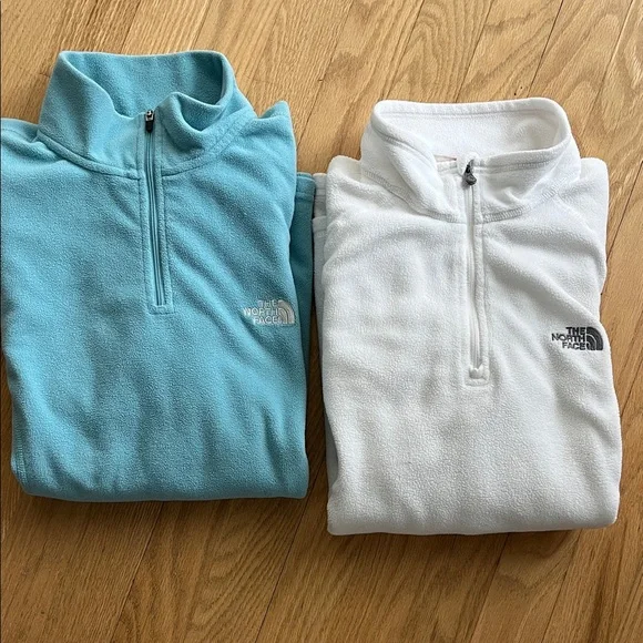 The North Face Women's Teal and White Quarter-Zip Tops - Picture 16 of 16